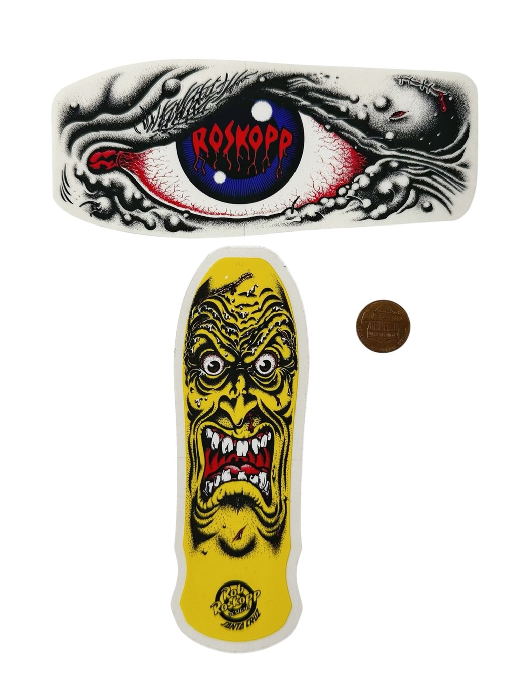 Santa Cruz Skateboards Rob Roskopp Bloodshot Eye & Face Sticker